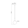 Lampa wisząca Dorado złota 1xE14