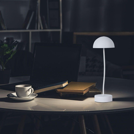 Lampka Biurkowa Nocna V-TAC 3W LED Ładowanie Ściemnianie Biała 