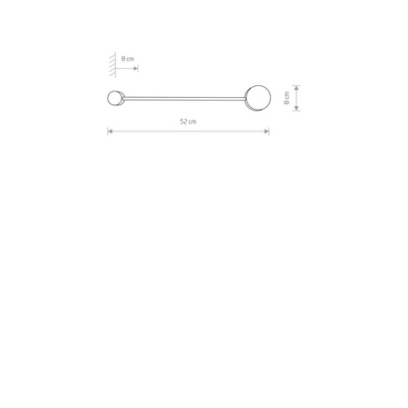 Nowodvorski Kinkiet czarny metalowy ORBIT 