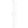 Nowodvorski Kinkiet ICE TUBE LED M 