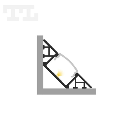 LED P7-1 Profil kątowy 2000 mm biały lakierowany (nr kat 867111)