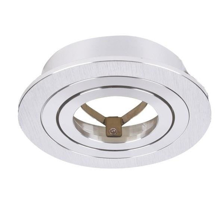 Oczko sufitowe okrągłe srebrne Mino aluminium