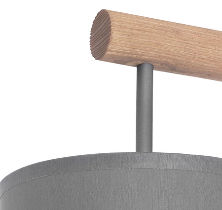 Kinkiet lampa ścienna Deva Graphite 1x E27 szara