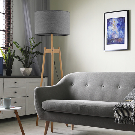 Lampa podłogowa PEREZ Gray 1xE27