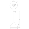 Lampa wisząca CORIN GREEN 1xE27