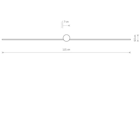 Nowodvorski Kinkiet obrazowy czarny PIN LED L 