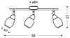 Lampa sufitowa SOFIA CLEAR 3xE27