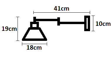 Kinkiet regulowany metalowy wysuwany łańcuszek Antic Brass