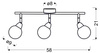 lampa sufitowa led smd bolo chrom 93-67647