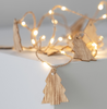 Girlanda świąteczna Led drewniane choinki LED 2,2m na baterie