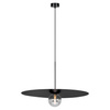 Wyszukana lampa wisząca, grafitowy klosz K-5383 z serii FERMI