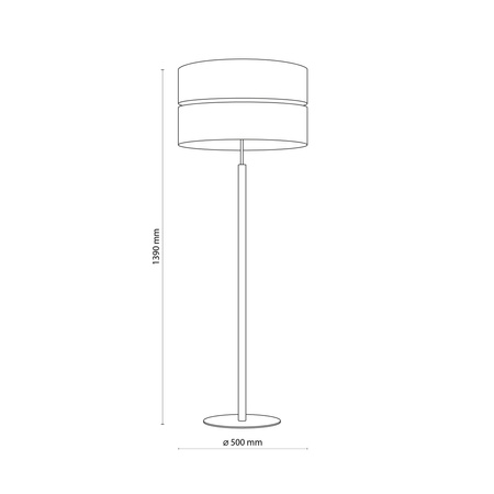 Lampa podłogowa ECO 1xE27