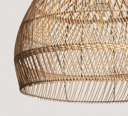 Naturalna Lampa Wisząca z Ratanu Yamil Ø55 cm Boho