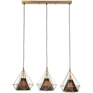 Lampa wisząca     HIRA 3 Gold+Black 3xE27