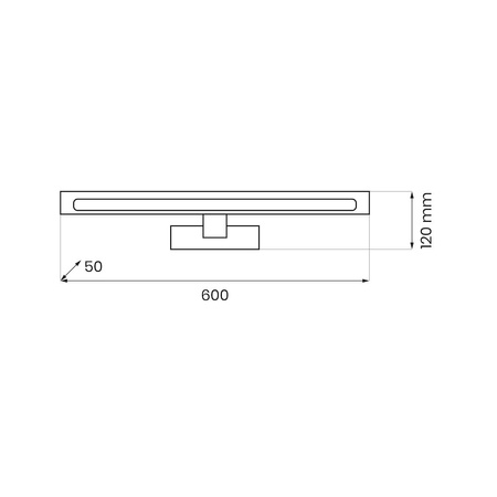 Kinkiet Klimt Złoty 12W 60cm