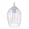 Lampa wisząca sufitowa OWAL LOFT druciana biała