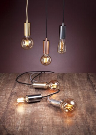 Żarówka dekoracyjna filament E27 G95 6W kula amber 2200K