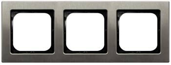 Ramka potrójna Stal Inox Ospel