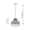 Lampa wisząca AVERA Rope 1xE27