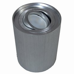 Oprawa sufitowa natynkowa srebrna ruchoma okrągła