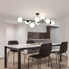 Lampa sufitowa Dorado 8xE14 czarna