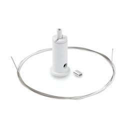 Kluś Zestaw mocowań RG-1, biały, mosiądz