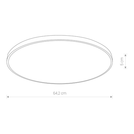 Nowodvorski Plafon biały AGNES ROUND LED