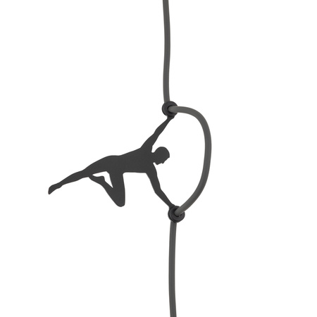 Lampa wisząca LAGO M szara tkanina 50cm Nowodvorski 11674