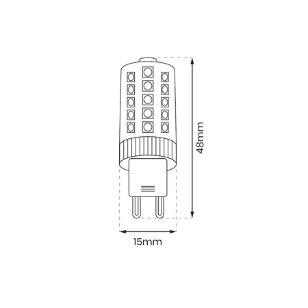 Żarówka LED 3,5W G9 Neutralna 4000K