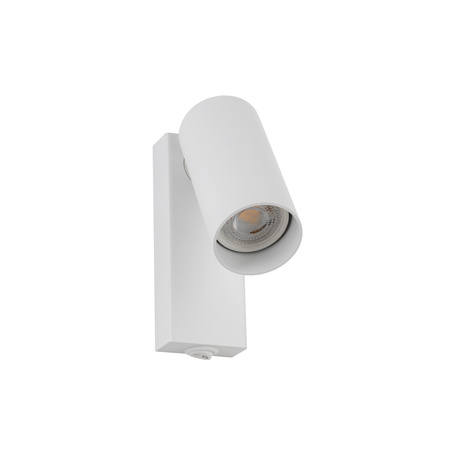 Nowodvorski Kinkiet FOURTY z włącznikiem miniGU10 wys.17cm szer.10cm | Biały 11764