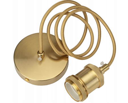 Lampa wisząca zawieś złoto szczotkowane do lampy E27