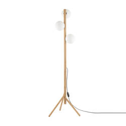 Lampa podłogowa ESTERA Wood 3xG9