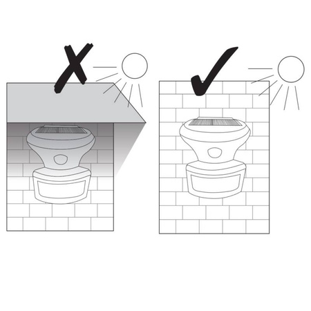Lampa solarna Led PIR SL1844 z czujnikiem zmierzchowo-ruchowym