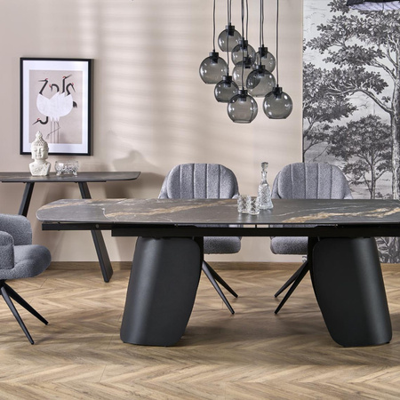 Lampa wisząca CUBUS GRAPHITE 9xE27 koło