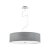 Nowodvorski Lampa wisząca szara VIVIANE