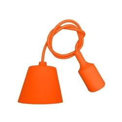 Zawiesie Oprawa Wisząca Silikonowa E27 Pomarańczowa