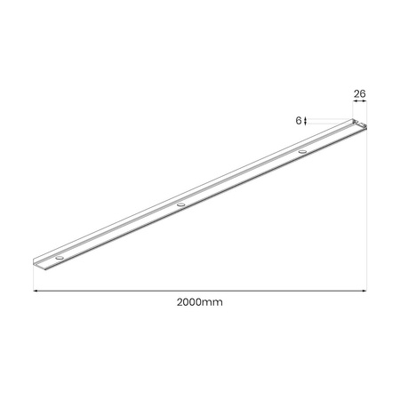 Slim Magnetic Track Szyna Natynk Biały 200cm