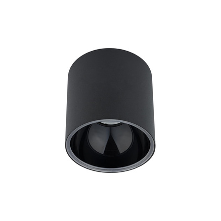 Nowodvorski Lampa punktowa natynkowa czarna tuba HALO 