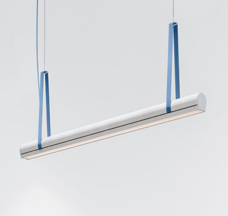 Kluś Lampa wisząca LED Tulip TU BEAM ZW L=2811mm, mikropryzma liniowa, 64W, 3000K, DALI, COASTAL