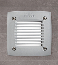 Oprawa elewacyjna ścienna LETI 100 SQUARE-GR wpuszczana szara Y LED GX53 3W 3000K