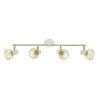Lampa ścienna listwa 4X40W E14 biały/złoty OSLO 94-61812