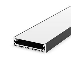 Profil do taśm LED P20-1 architektoniczny szeroki czarny 2m