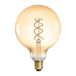 Żarówka dekoracyjna LED spirala E27 G125 5W bardzo ciepła 1800K
