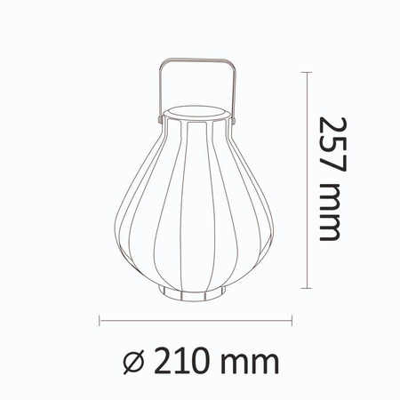 Lampa solarna Led Latarenka AHOBRO biala IP44 metal