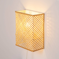 Kinkiet bambusowy BOHO TH3B biały