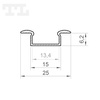 LED P6-1 Profil 2000 mm biały lakierowany (nr kat 866111)