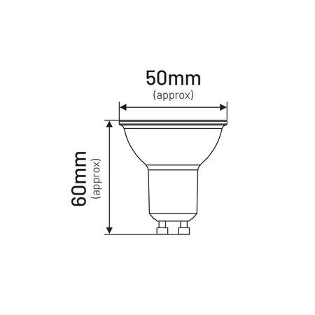 Żarówka LED MR16 GU10 5W 380lm 6500K INQ