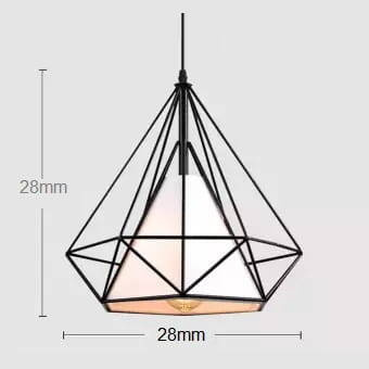 Lampa wisząca druciana LOFT GEO S