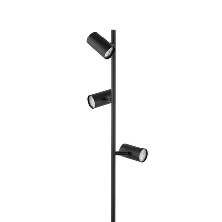  Lampa podłogowa TOP 3xGU10 Czarna