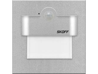 Oprawa schodowa Tango LED PIR 120º z czujnikiem ruchu i zmierzchu Skoff 2,4W 230V AC aluminium b. ciepła